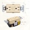 Faith Self-Test 15A GFCI Outlet Receptacle with Wall Plate, Ivory, PK 10 GLS-15A-IV-10 - alternate 3